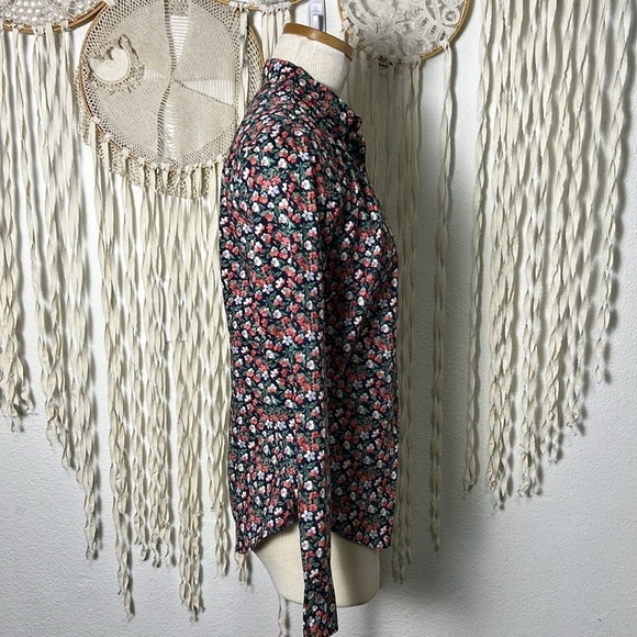 J. Crew Liberty Fabric Long Sleeve Button Down Floral Top Size 6 - Picture 2 of 12